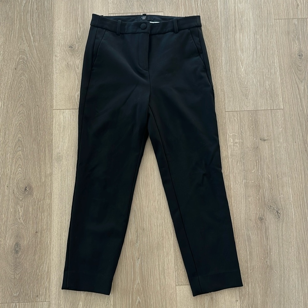 J. Crew High Rise Cameron Black Dress Pant size 6